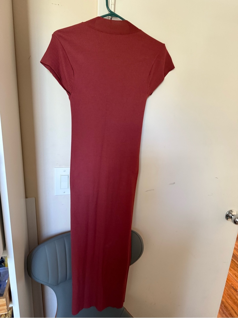 Zara Ribbed Rust Orange Sweater - Picture 4 of 5